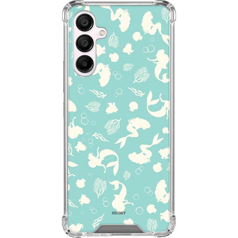 Disney The Little Mermaid Character Silhouette Pattern Galaxy A16 5G Clear Case