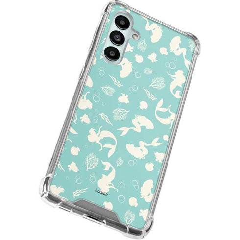 Disney The Little Mermaid Character Silhouette Pattern Galaxy A16 5G Clear Case