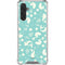 Disney The Little Mermaid Character Silhouette Pattern Galaxy A17 Clear Case