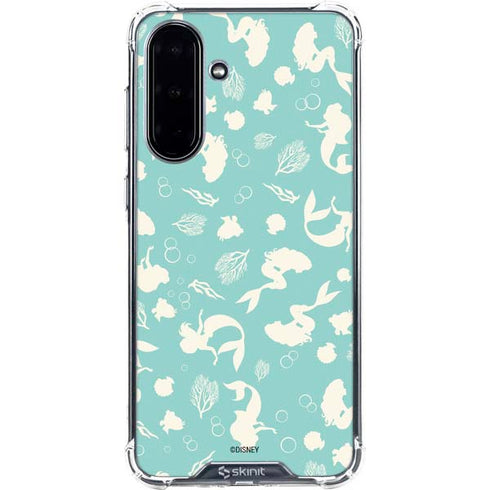 Disney The Little Mermaid Character Silhouette Pattern Galaxy A36 5G Clear Case