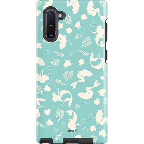 Disney The Little Mermaid Character Silhouette Pattern Galaxy Cases