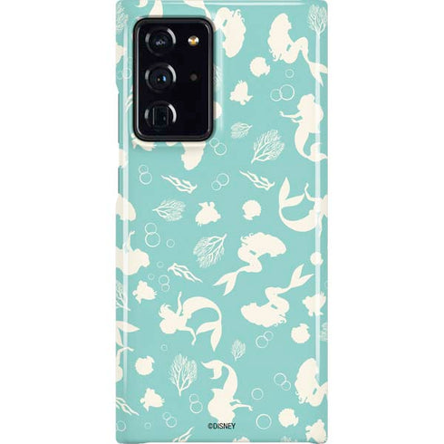Disney The Little Mermaid Character Silhouette Pattern Galaxy Cases