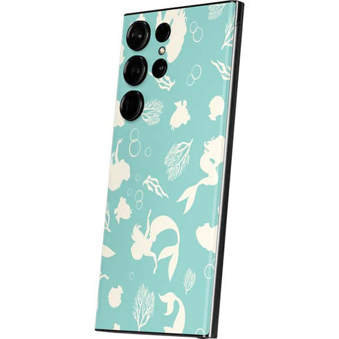 Disney The Little Mermaid Character Silhouette Pattern Galaxy Skins