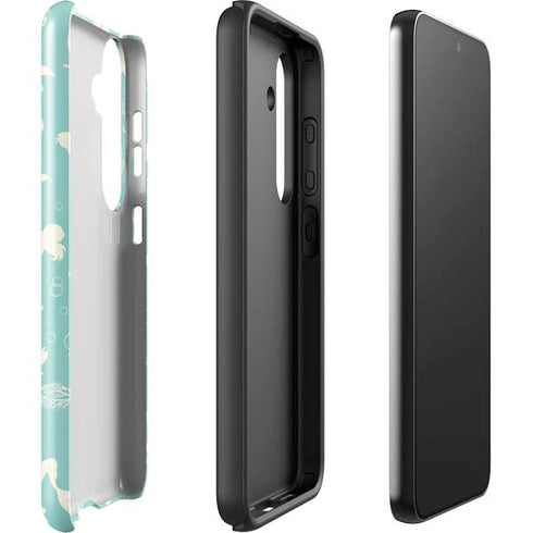 Disney The Little Mermaid Character Silhouette Pattern Galaxy S25 Impact Case