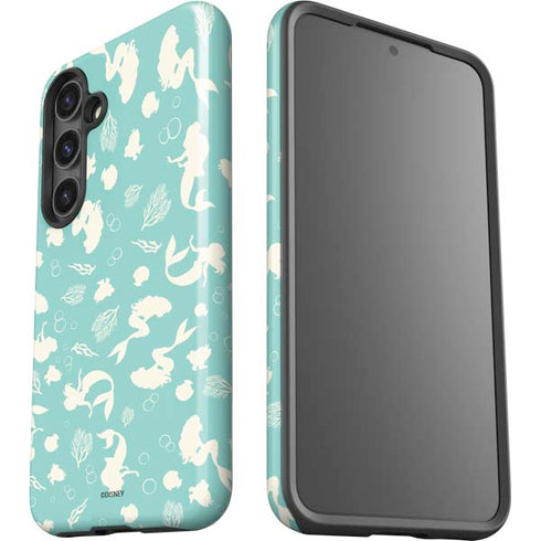 Disney The Little Mermaid Character Silhouette Pattern Galaxy S25 Impact Case