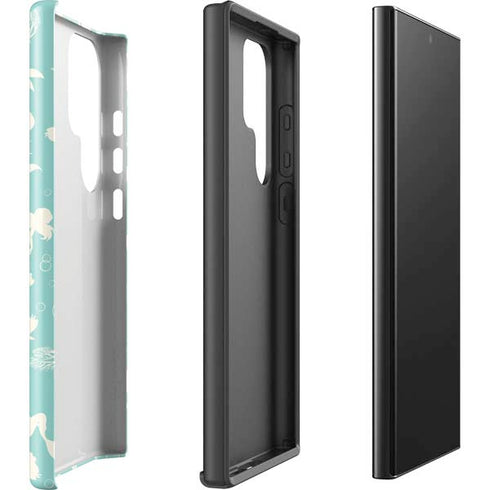 Disney The Little Mermaid Character Silhouette Pattern Galaxy S25 Ultra Impact Case