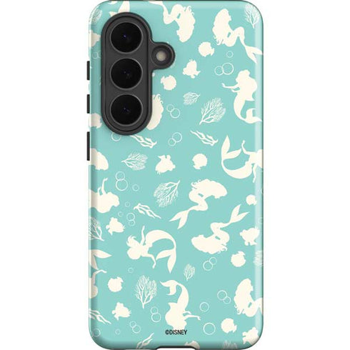 Disney The Little Mermaid Character Silhouette Pattern Galaxy S26 Impact Case