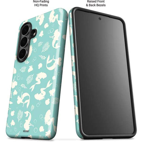Disney The Little Mermaid Character Silhouette Pattern Galaxy S26 Impact Case