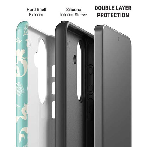 Disney The Little Mermaid Character Silhouette Pattern Galaxy S26 Plus Impact Case