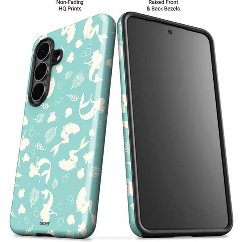 Disney The Little Mermaid Character Silhouette Pattern Galaxy S26 Plus Impact Case