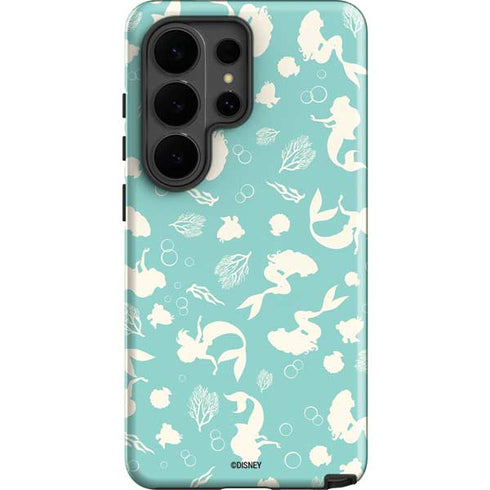 Disney The Little Mermaid Character Silhouette Pattern Galaxy S26 Ultra Impact Case
