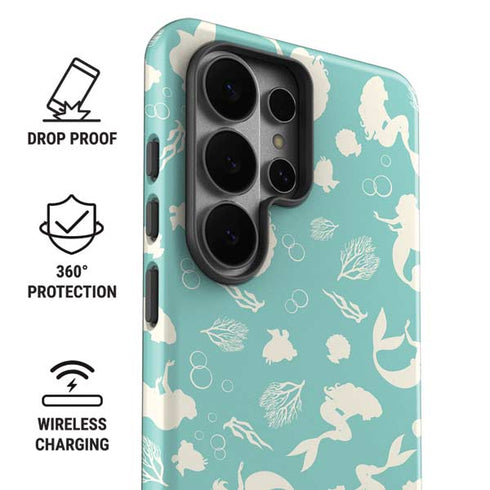 Disney The Little Mermaid Character Silhouette Pattern Galaxy S26 Ultra Impact Case