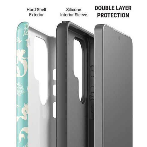 Disney The Little Mermaid Character Silhouette Pattern Galaxy S26 Ultra Impact Case