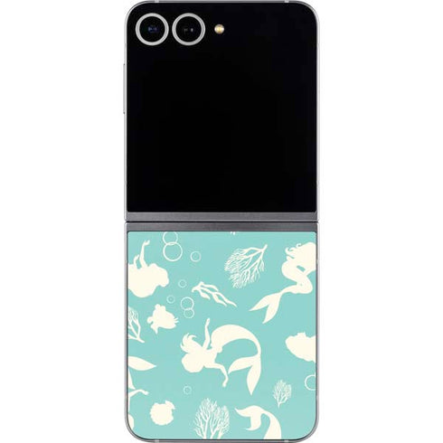 Disney The Little Mermaid Character Silhouette Pattern Galaxy Z Flip6 Skin