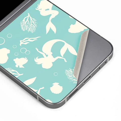 Disney The Little Mermaid Character Silhouette Pattern Galaxy Z Flip6 Skin