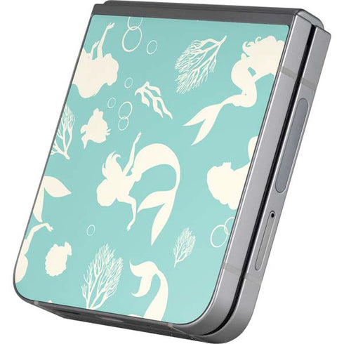 Disney The Little Mermaid Character Silhouette Pattern Galaxy Z Flip6 Skin