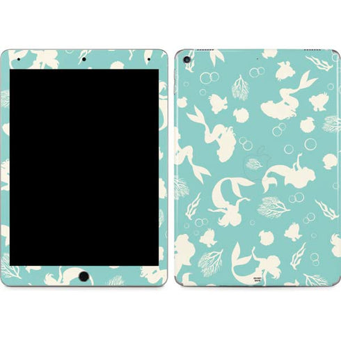 Disney The Little Mermaid Character Silhouette Pattern iPad Skins