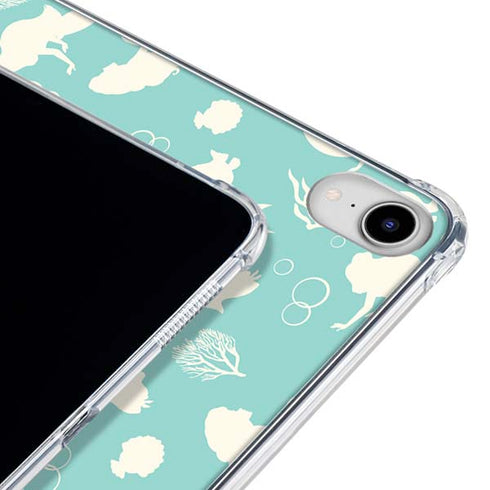 Disney The Little Mermaid Character Silhouette Pattern iPad 11th Gen (2025) Clear Case
