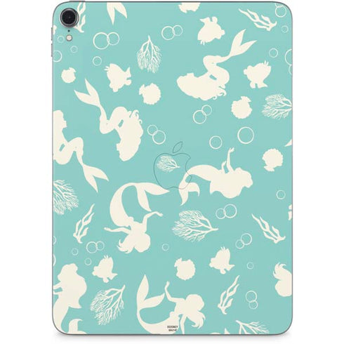 Disney The Little Mermaid Character Silhouette Pattern Apple iPad Pro Skin