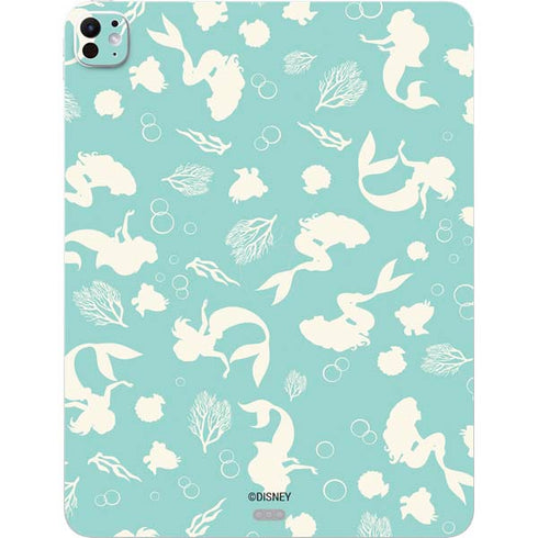 Disney The Little Mermaid Character Silhouette Pattern iPad Pro 13in M4 (2024) Skin