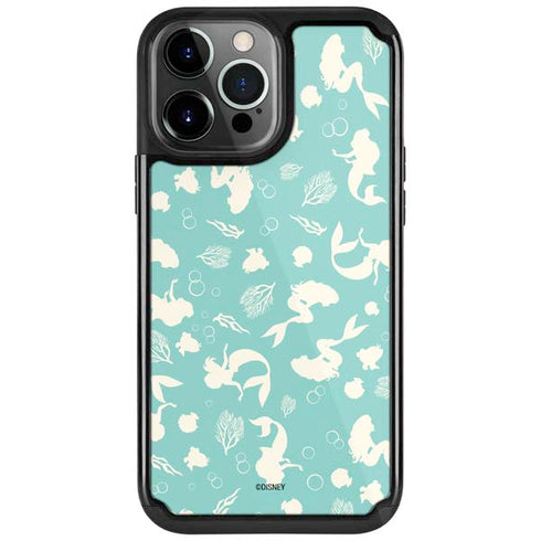 Disney The Little Mermaid Character Silhouette Pattern iPhone Cases