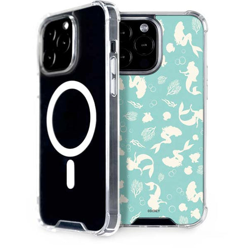 Disney The Little Mermaid Character Silhouette Pattern iPhone Cases