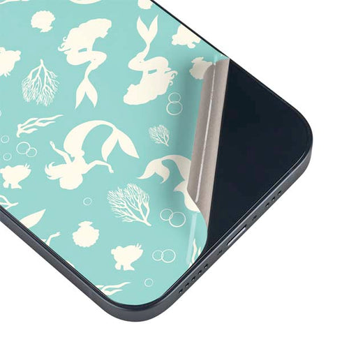 Disney The Little Mermaid Character Silhouette Pattern iPhone 15 Skin