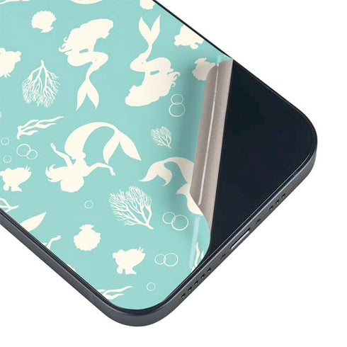 Disney The Little Mermaid Character Silhouette Pattern iPhone 15 Skin