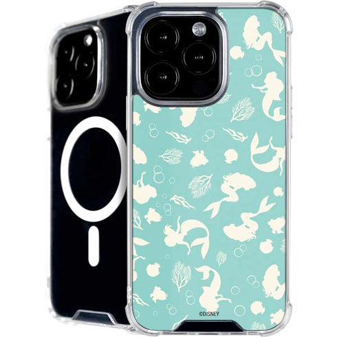 Disney The Little Mermaid Character Silhouette Pattern iPhone 16 Pro MagSafe Case