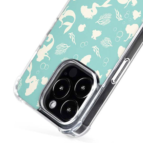 Disney The Little Mermaid Character Silhouette Pattern iPhone 16 Pro Max MagSafe Case