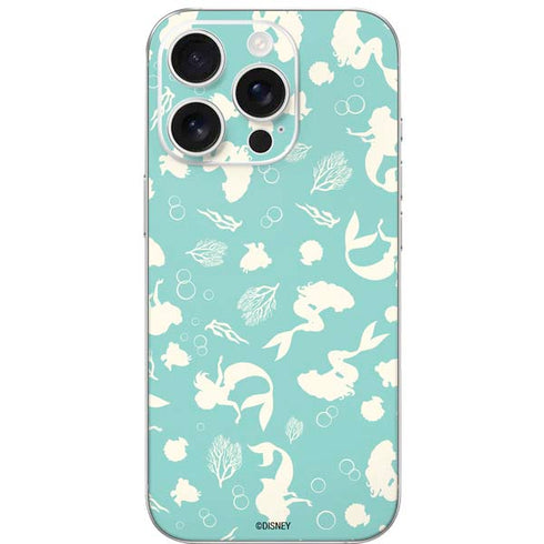 Disney The Little Mermaid Character Silhouette Pattern iPhone 16 Pro Skin