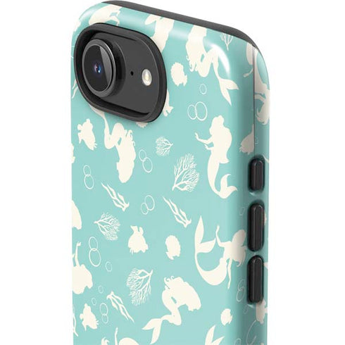 Disney The Little Mermaid Character Silhouette Pattern iPhone 16e Impact Case