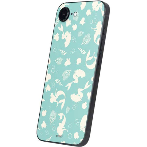 Disney The Little Mermaid Character Silhouette Pattern iPhone 16e Skin