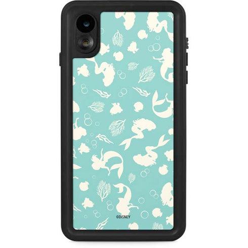 Disney The Little Mermaid Character Silhouette Pattern iPhone Cases