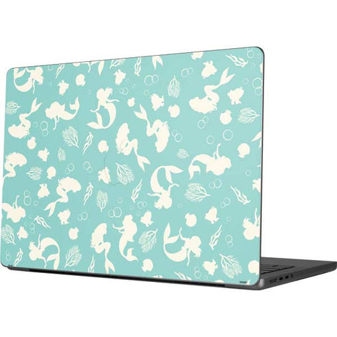 Disney The Little Mermaid Character Silhouette Pattern Apple MacBook Pro 14-inch Skin