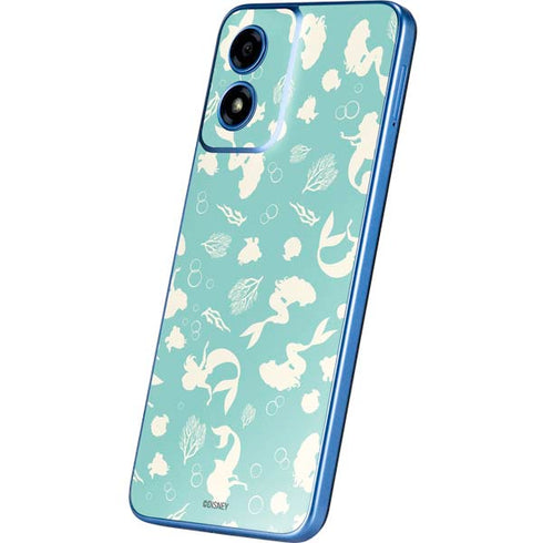 Disney The Little Mermaid Character Silhouette Pattern Moto G Play 4G (2024) Skin
