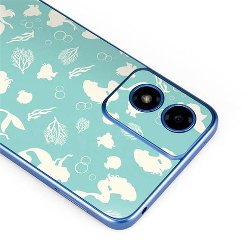 Disney The Little Mermaid Character Silhouette Pattern Moto G Play 4G (2024) Skin
