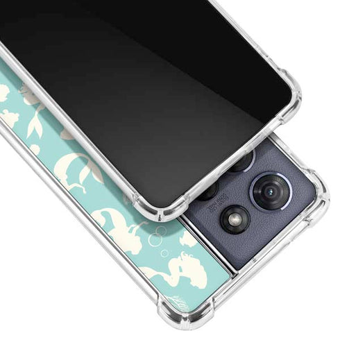 Disney The Little Mermaid Character Silhouette Pattern Moto G Play 5G (2025) Clear Case