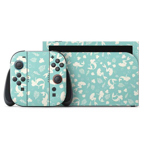 Disney The Little Mermaid Character Silhouette Pattern Nintendo Skins