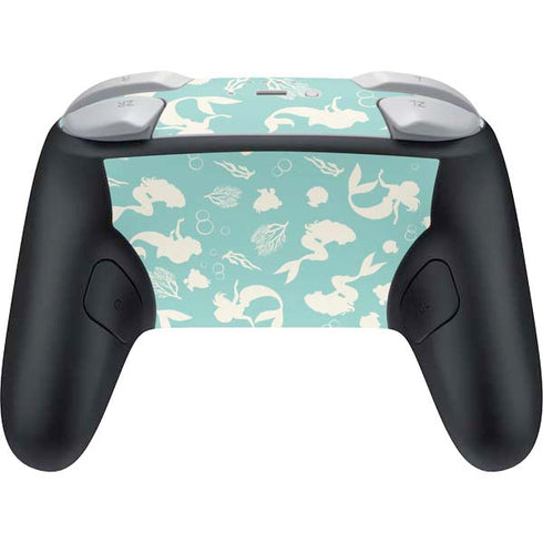 Disney The Little Mermaid Character Silhouette Pattern Nintendo Switch 2 (2025) Pro Controller Skin