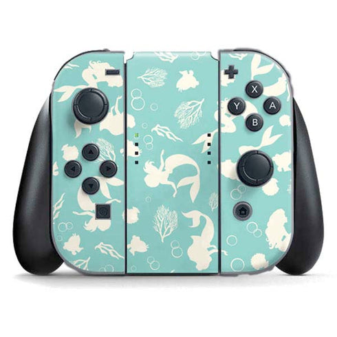 Disney The Little Mermaid Character Silhouette Pattern Nintendo Skins