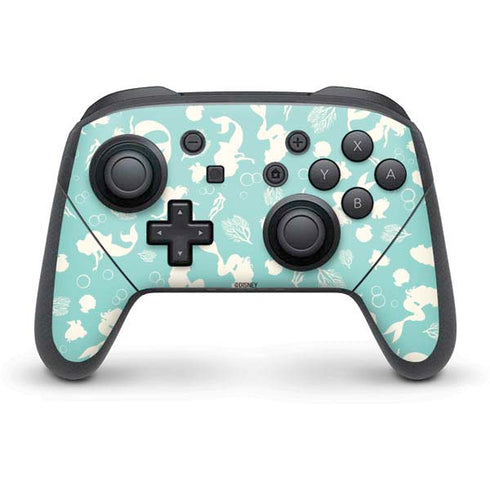 Disney The Little Mermaid Character Silhouette Pattern Nintendo Skins