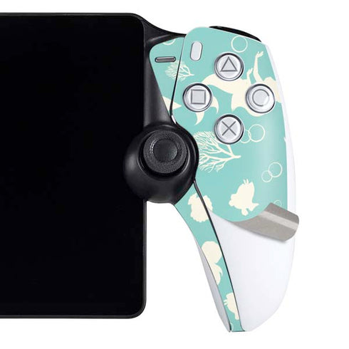 Disney The Little Mermaid Character Silhouette Pattern PlayStation Portal Remote Player Skin