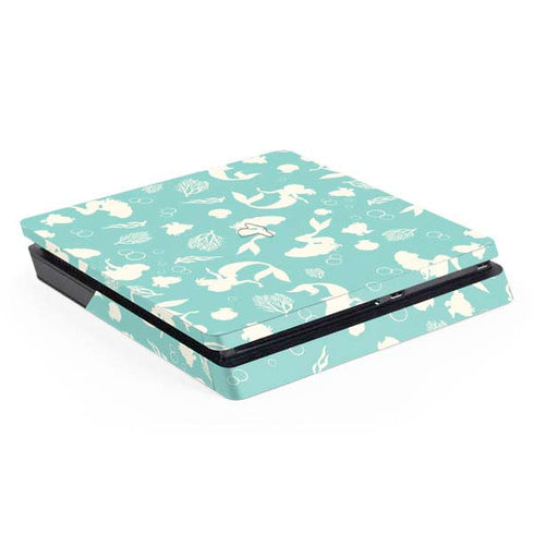 Disney The Little Mermaid Character Silhouette Pattern PlayStation PS4 Skins