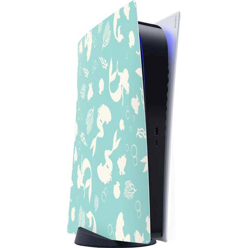 Disney The Little Mermaid Character Silhouette Pattern PlayStation PS5 Skins