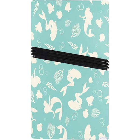 Disney The Little Mermaid Character Silhouette Pattern PS5 Pro Console Skin
