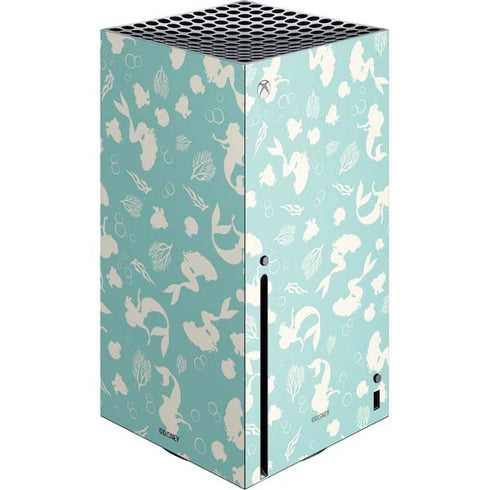 Disney The Little Mermaid Character Silhouette Pattern Xbox Series X Skins