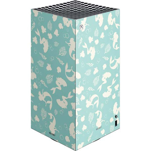 Disney The Little Mermaid Character Silhouette Pattern XBox Series X Digital Edition Console Skin