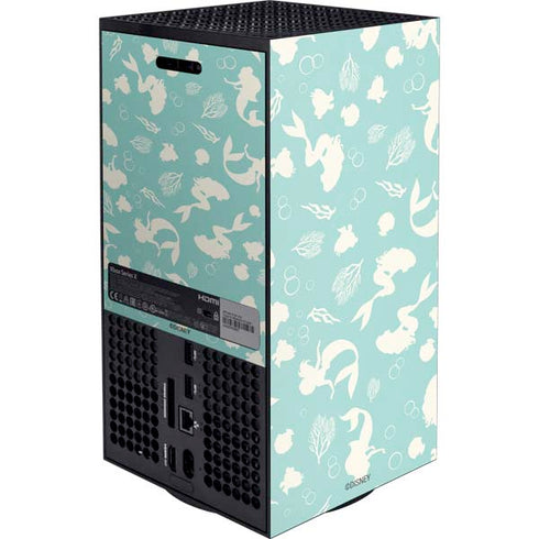 Disney The Little Mermaid Character Silhouette Pattern XBox Series X Digital Edition Console Skin