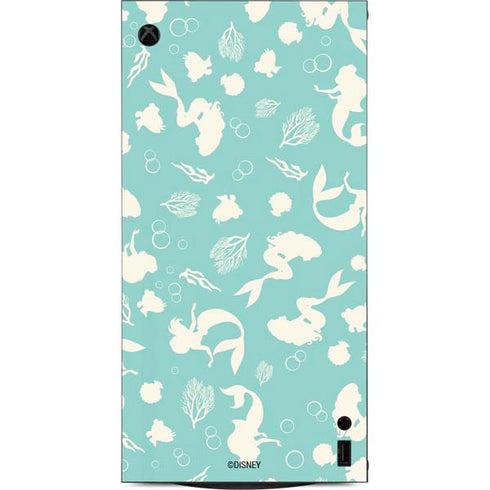 Disney The Little Mermaid Character Silhouette Pattern XBox Series X Digital Edition Console Skin